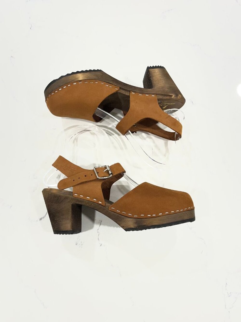 Lotta From Stockholm Highwood Clog Sandals with High Heel Size 38 / 7 - Picture 6 of 8